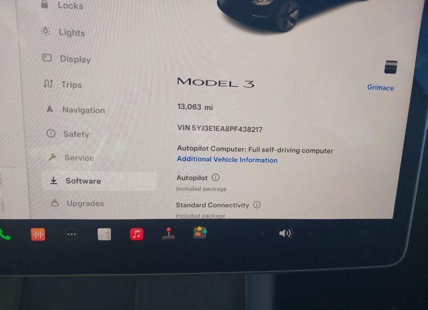 Photo 7 of 2023 Tesla Model 3 REAR-WHEEL DRIVE (VIN 5YJ3E1EA8PF438217)