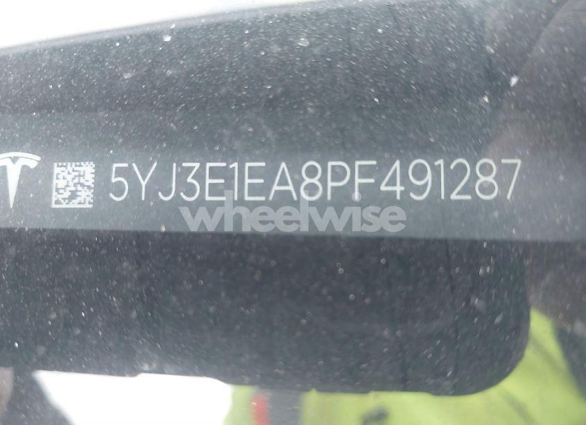 Photo 9 of 2023 Tesla Model 3 REAR-WHEEL DRIVE (VIN 5YJ3E1EA8PF491287)