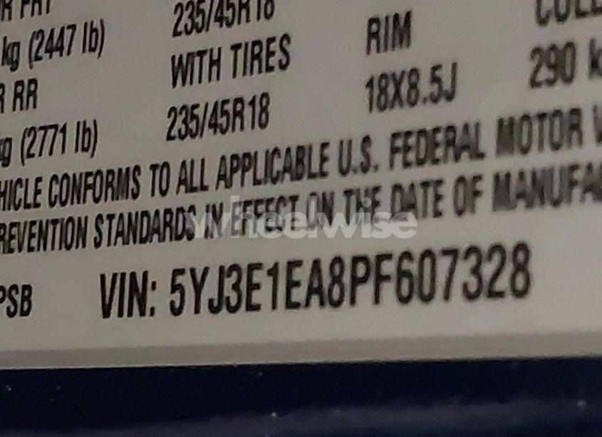 Photo 9 of 2023 Tesla Model 3 REAR-WHEEL DRIVE (VIN 5YJ3E1EA8PF607328)