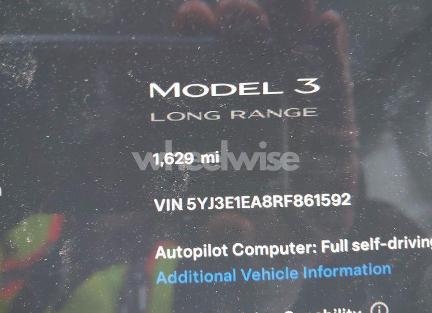 Photo 14 of 2024 Tesla Model 3 LONG RANGE DUAL MOTOR ALL-WHEEL DRIVE/REAR-WHEEL DRIVE (VIN 5YJ3E1EA8RF861592)