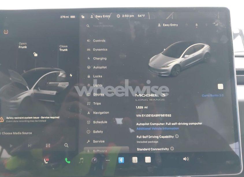 Photo 7 of 2024 Tesla Model 3 LONG RANGE DUAL MOTOR ALL-WHEEL DRIVE/REAR-WHEEL DRIVE (VIN 5YJ3E1EA8RF861592)