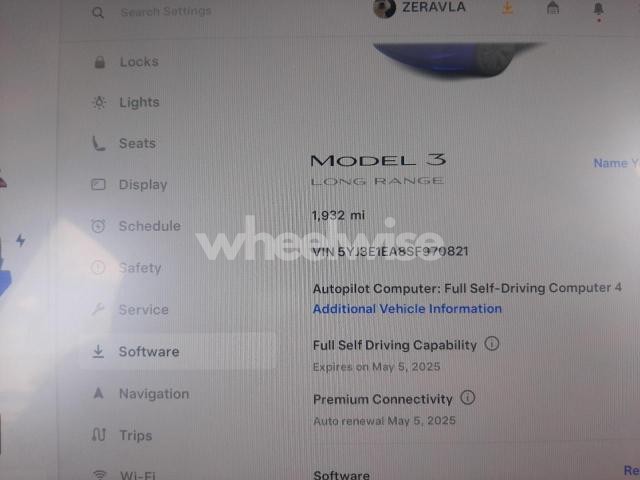 Photo 2 of 2025 TESLA MODEL 3 (VIN 5YJ3E1EA8SF970821)