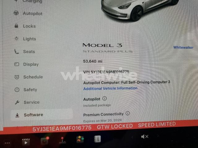 Photo 2 of 2021 TESLA MODEL 3 N/A (VIN 5YJ3E1EA9MF016775)