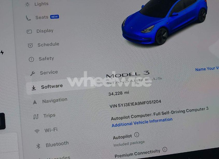 Photo 16 of 2021 Tesla Model 3 STANDARD RANGE PLUS REAR-WHEEL DRIVE (VIN 5YJ3E1EA9MF051204)