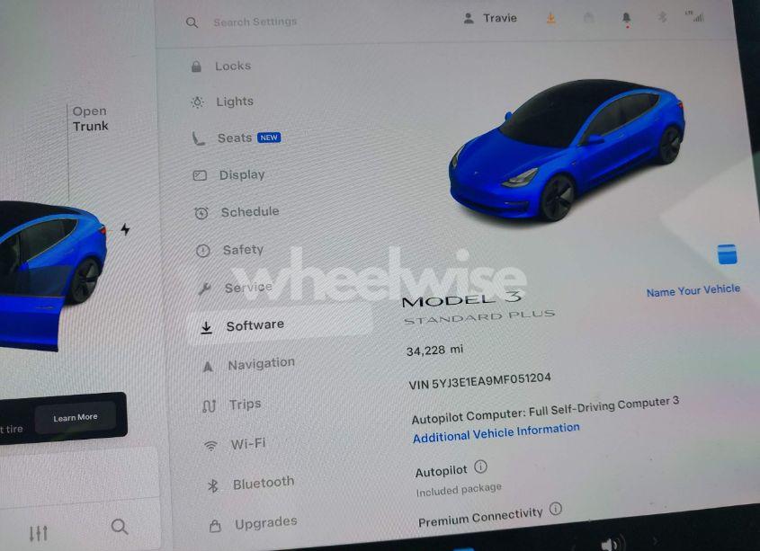 Photo 7 of 2021 Tesla Model 3 STANDARD RANGE PLUS REAR-WHEEL DRIVE (VIN 5YJ3E1EA9MF051204)