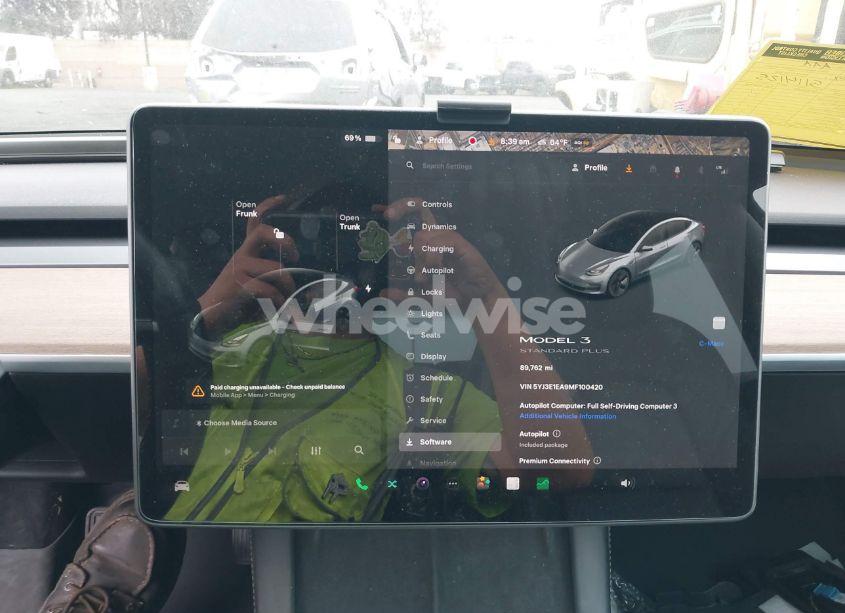 Photo 19 of 2021 Tesla Model 3 STANDARD RANGE PLUS REAR-WHEEL DRIVE (VIN 5YJ3E1EA9MF100420)