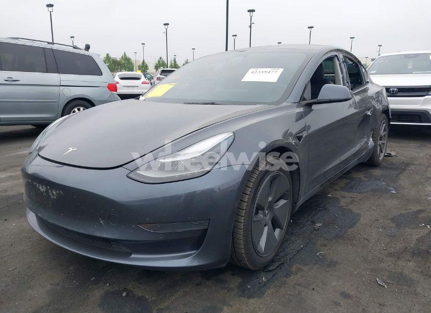 Photo 2 of 2021 Tesla Model 3 STANDARD RANGE PLUS REAR-WHEEL DRIVE (VIN 5YJ3E1EA9MF100420)