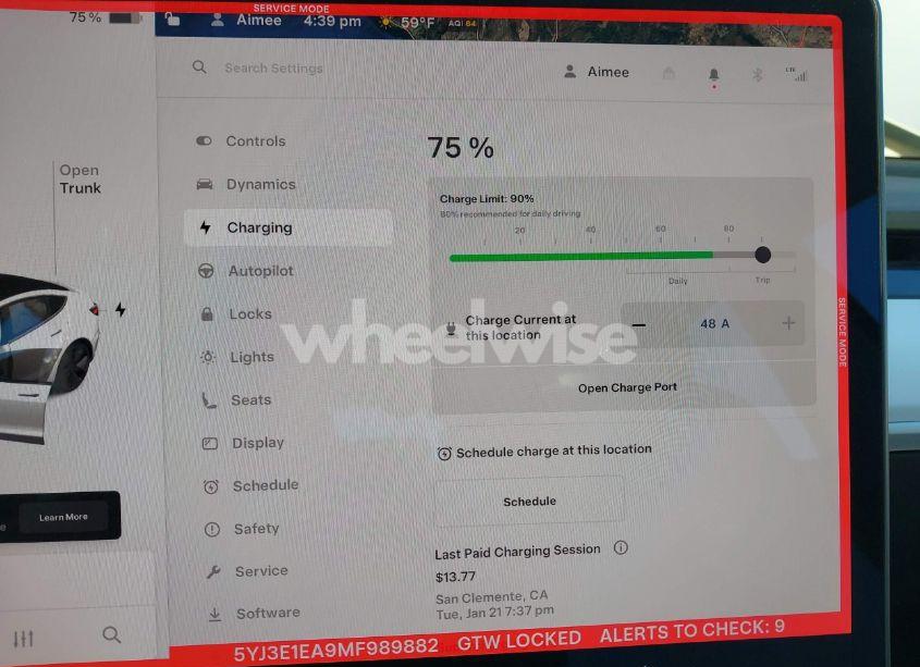Photo 18 of 2021 Tesla Model 3 STANDARD RANGE PLUS REAR-WHEEL DRIVE (VIN 5YJ3E1EA9MF989882)