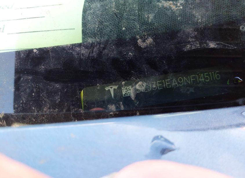 Photo 9 of 2022 Tesla Model 3 REAR-WHEEL DRIVE (VIN 5YJ3E1EA9NF145116)