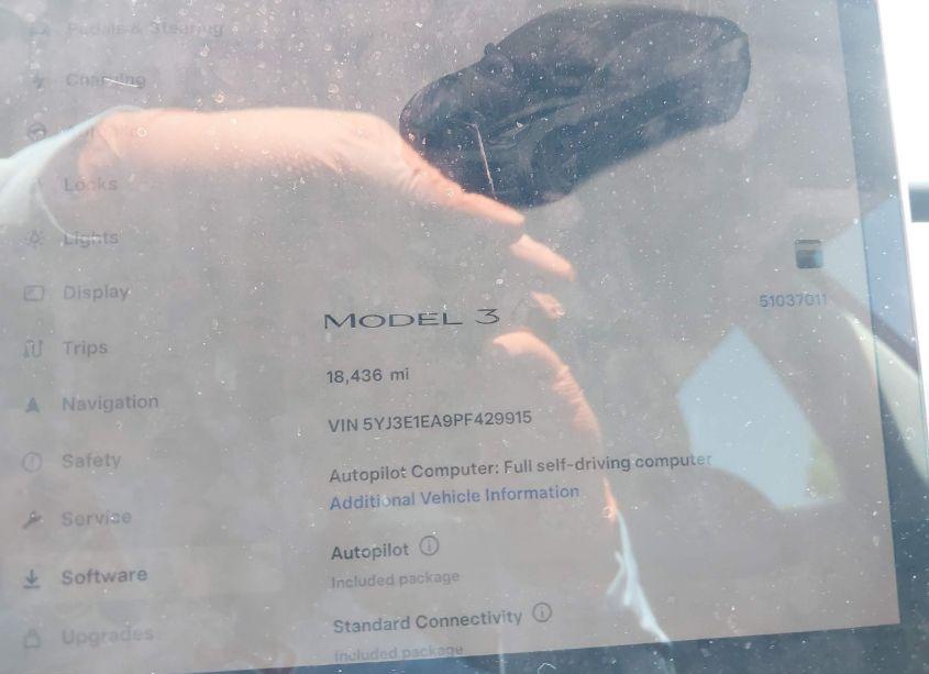 Photo 14 of 2023 Tesla Model 3 REAR-WHEEL DRIVE (VIN 5YJ3E1EA9PF429915)