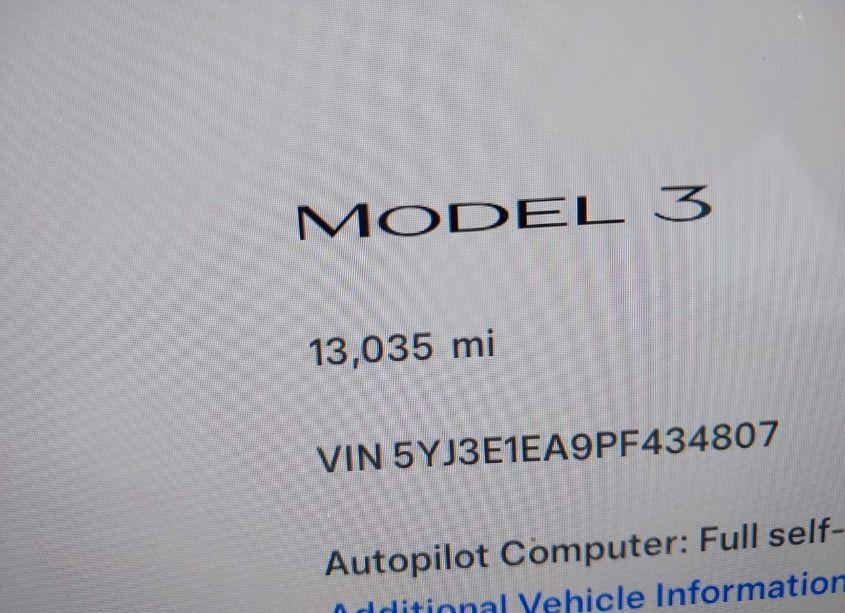 Photo 15 of 2023 Tesla Model 3 REAR-WHEEL DRIVE (VIN 5YJ3E1EA9PF434807)