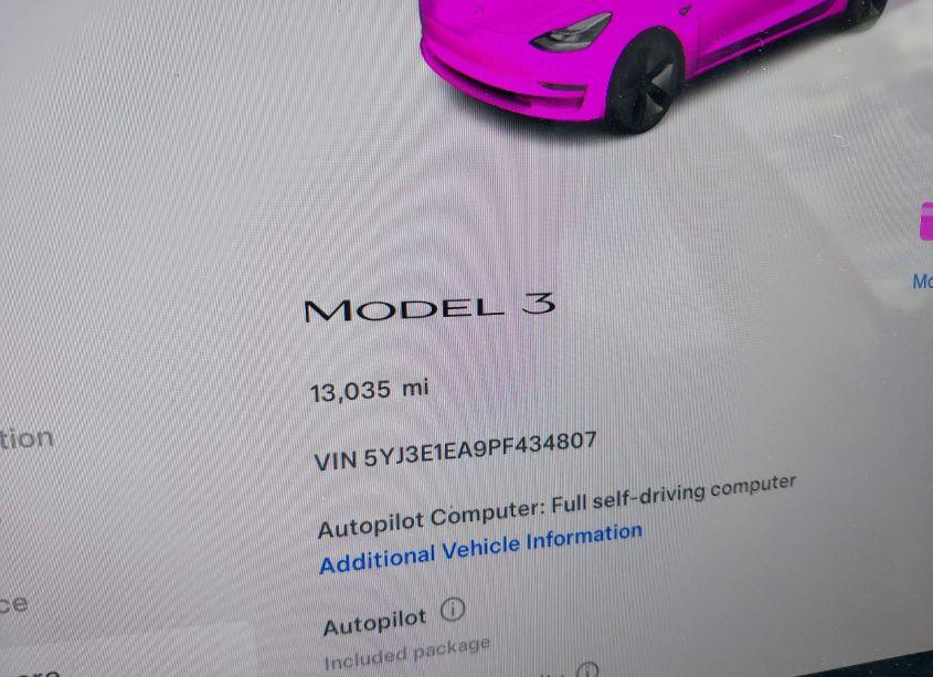Photo 7 of 2023 Tesla Model 3 REAR-WHEEL DRIVE (VIN 5YJ3E1EA9PF434807)