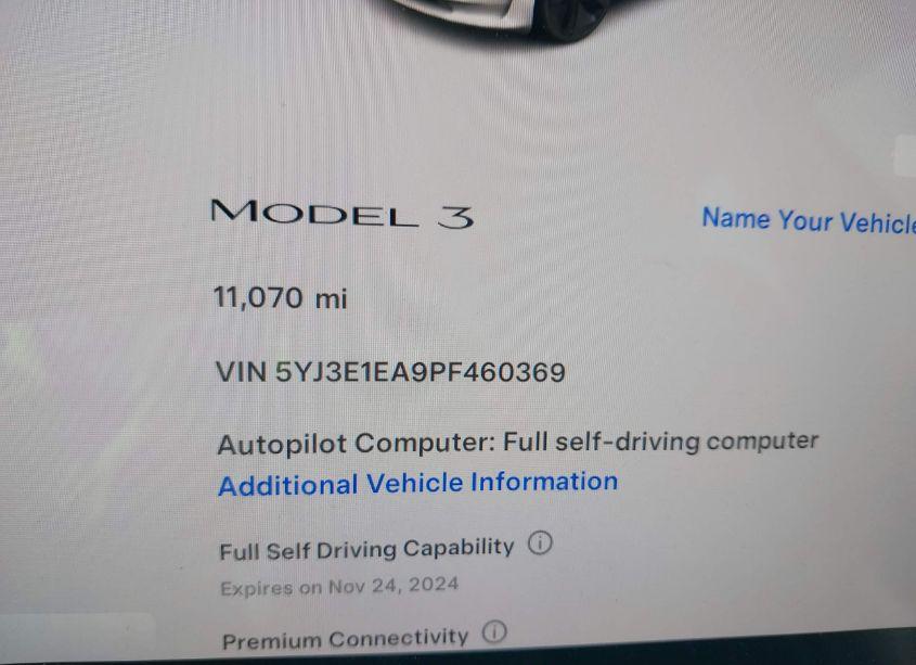 Photo 15 of 2023 Tesla Model 3 REAR-WHEEL DRIVE (VIN 5YJ3E1EA9PF460369)