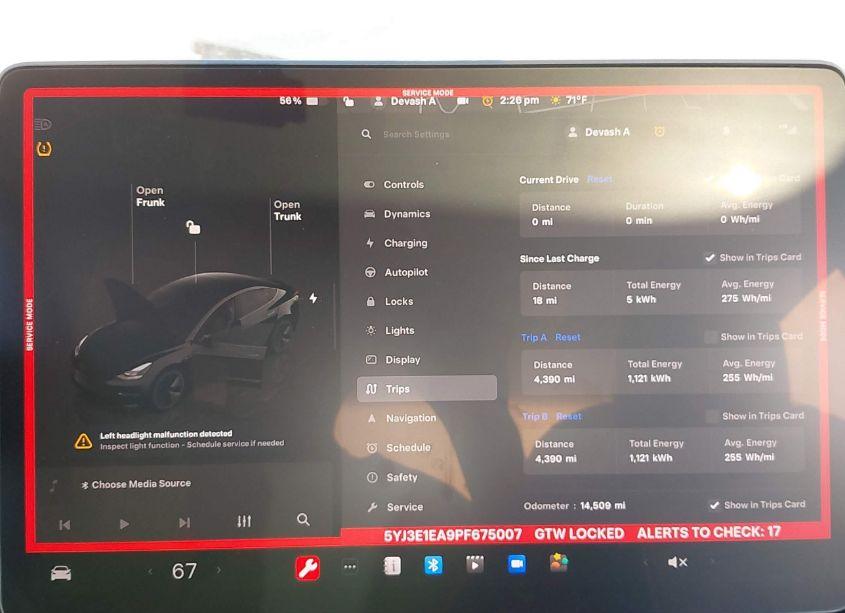 Photo 19 of 2023 Tesla Model 3 REAR-WHEEL DRIVE (VIN 5YJ3E1EA9PF675007)