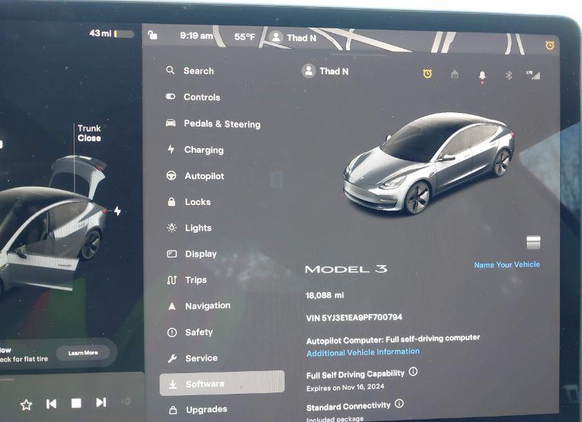 Photo 7 of 2023 Tesla Model 3 REAR-WHEEL DRIVE (VIN 5YJ3E1EA9PF700794)