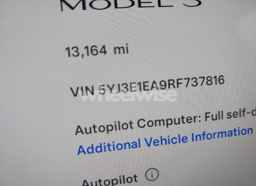 Photo 9 of 2024 Tesla Model 3 LONG RANGE DUAL MOTOR ALL-WHEEL DRIVE/REAR-WHEEL DRIVE (VIN 5YJ3E1EA9RF737816)