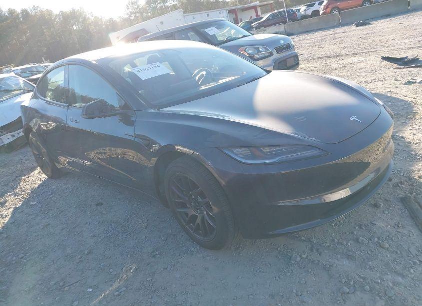 2024 Tesla Model 3 REAR-WHEEL DRIVE (VIN 5YJ3E1EA9RF741395) main photo