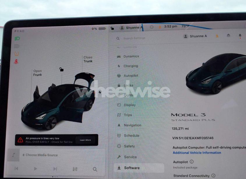 Photo 17 of 2021 Tesla Model 3 STANDARD RANGE PLUS REAR-WHEEL DRIVE (VIN 5YJ3E1EAXMF095146)