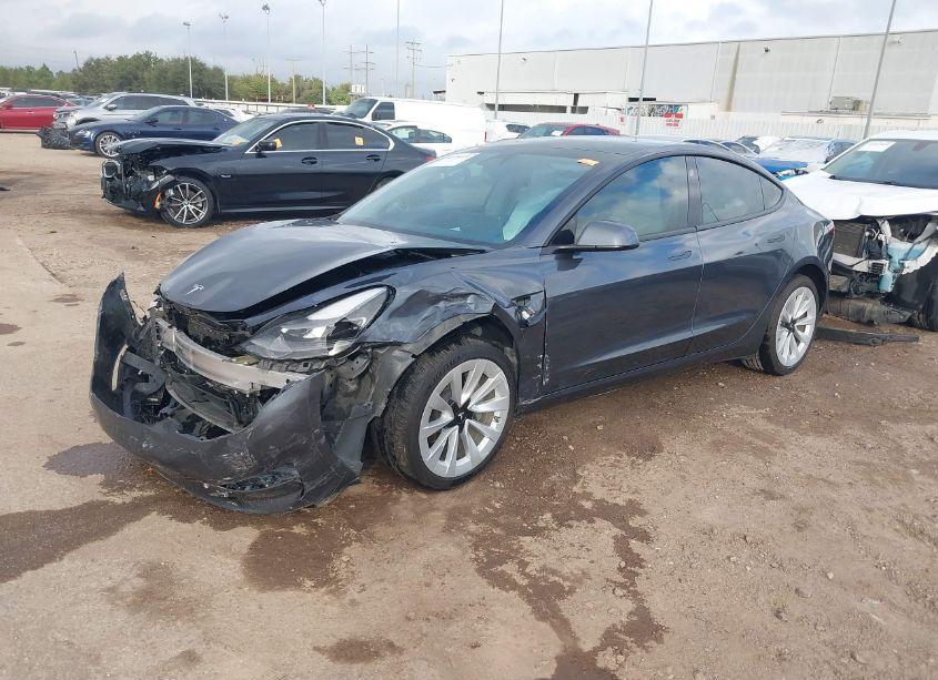 Photo 2 of 2021 Tesla Model 3 STANDARD RANGE PLUS REAR-WHEEL DRIVE (VIN 5YJ3E1EAXMF921851)