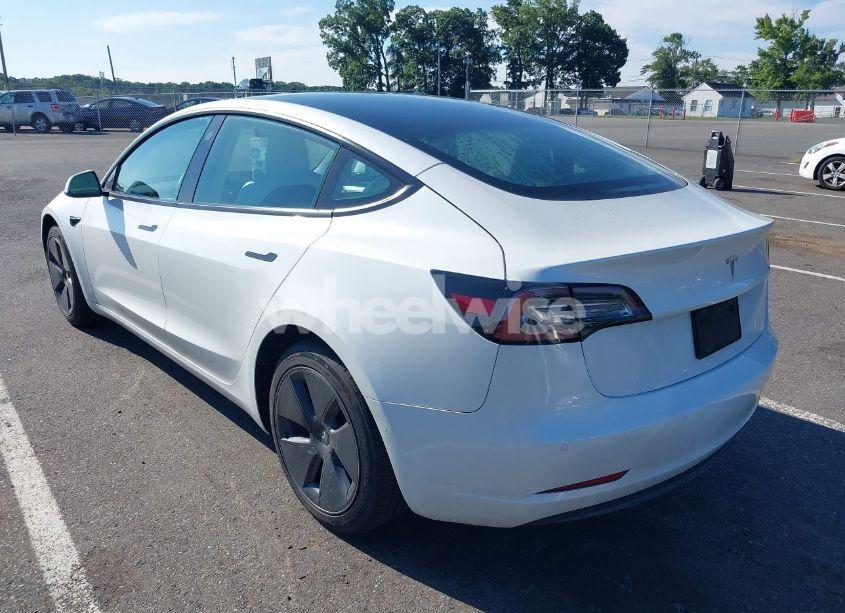 Photo 3 of 2022 Tesla Model 3 REAR-WHEEL DRIVE (VIN 5YJ3E1EAXNF123321)