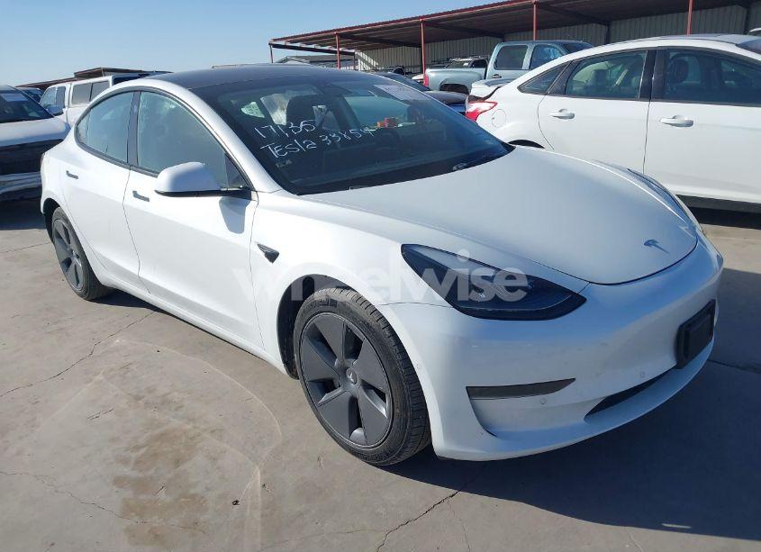 2022 Tesla Model 3 REAR-WHEEL DRIVE (VIN 5YJ3E1EAXNF338584) main photo