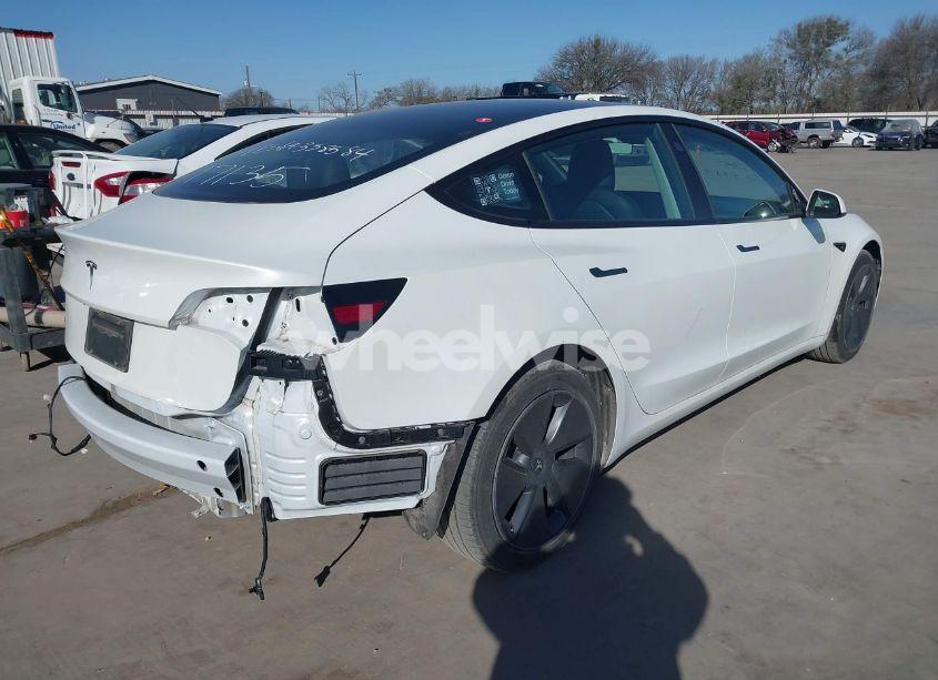 Photo 4 of 2022 Tesla Model 3 REAR-WHEEL DRIVE (VIN 5YJ3E1EAXNF338584)