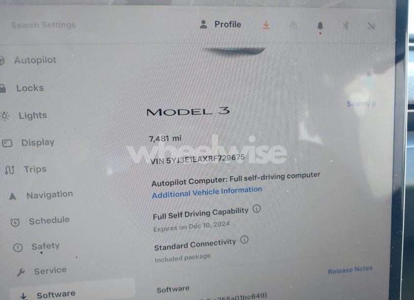 Photo 7 of 2024 Tesla Model 3 LONG RANGE DUAL MOTOR ALL-WHEEL DRIVE/REAR-WHEEL DRIVE (VIN 5YJ3E1EAXRF729675)