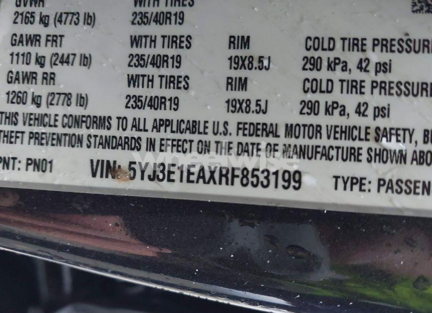 Photo 9 of 2024 Tesla Model 3 LONG RANGE DUAL MOTOR ALL-WHEEL DRIVE/REAR-WHEEL DRIVE (VIN 5YJ3E1EAXRF853199)