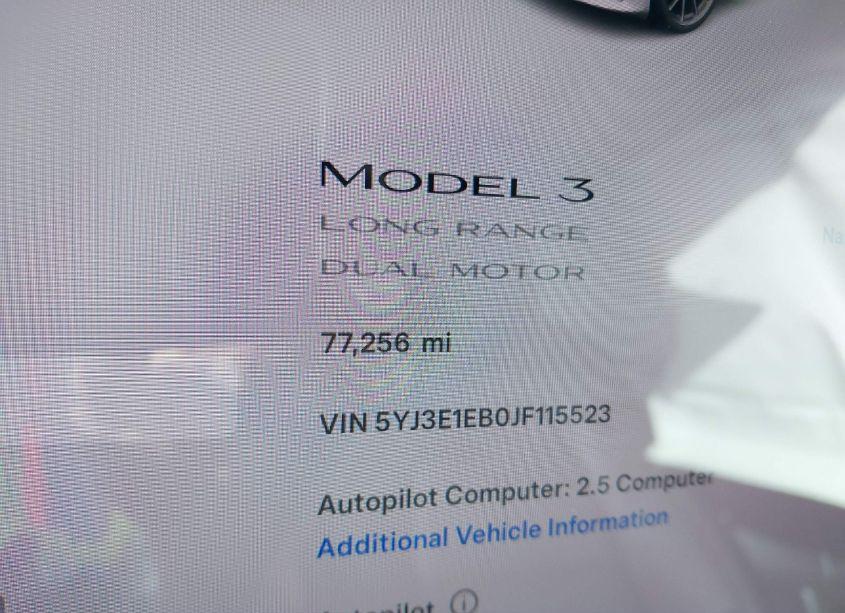 Photo 15 of 2018 Tesla Model 3 LONG RANGE/PERFORMANCE (VIN 5YJ3E1EB0JF115523)