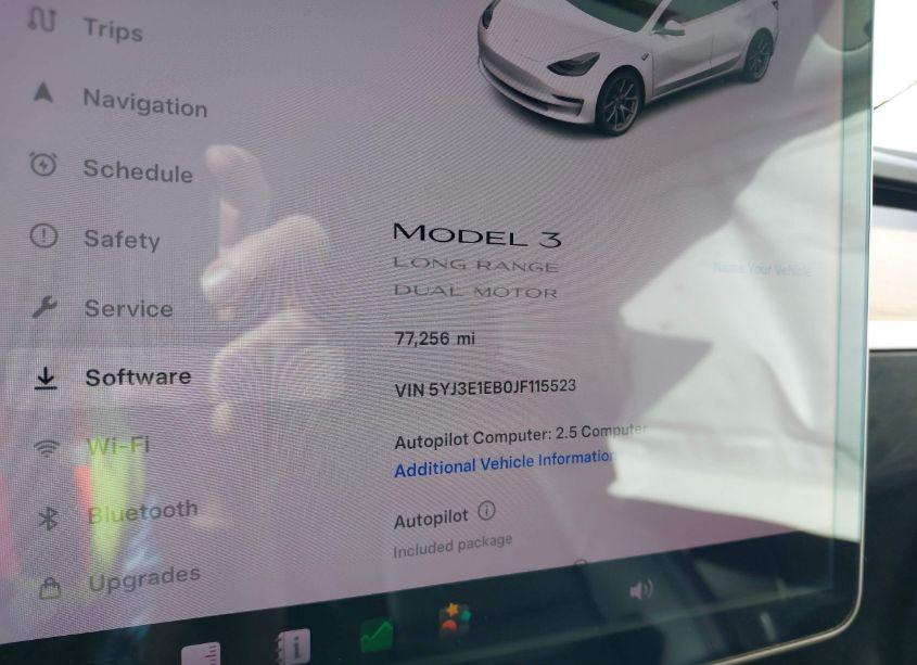 Photo 7 of 2018 Tesla Model 3 LONG RANGE/PERFORMANCE (VIN 5YJ3E1EB0JF115523)