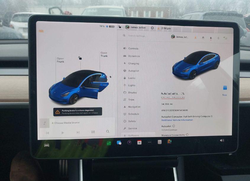 Photo 7 of 2019 Tesla Model 3 LONG RANGE/PERFORMANCE (VIN 5YJ3E1EB0KF413605)