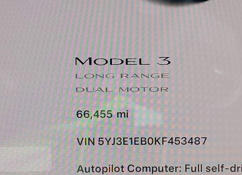 Photo 14 of 2019 Tesla Model 3 LONG RANGE/PERFORMANCE (VIN 5YJ3E1EB0KF453487)