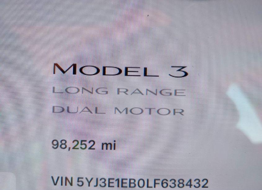 Photo 15 of 2020 Tesla Model 3 LONG RANGE DUAL MOTOR ALL-WHEEL DRIVE (VIN 5YJ3E1EB0LF638432)