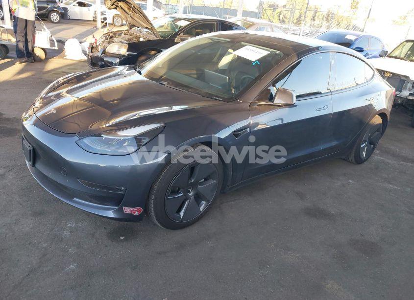 Photo 2 of 2021 Tesla Model 3 LONG RANGE DUAL MOTOR ALL-WHEEL DRIVE (VIN 5YJ3E1EB0MF050967)