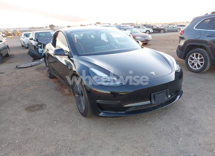 2021 Tesla Model 3 LONG RANGE DUAL MOTOR ALL-WHEEL DRIVE (VIN 5YJ3E1EB0MF876718) main photo