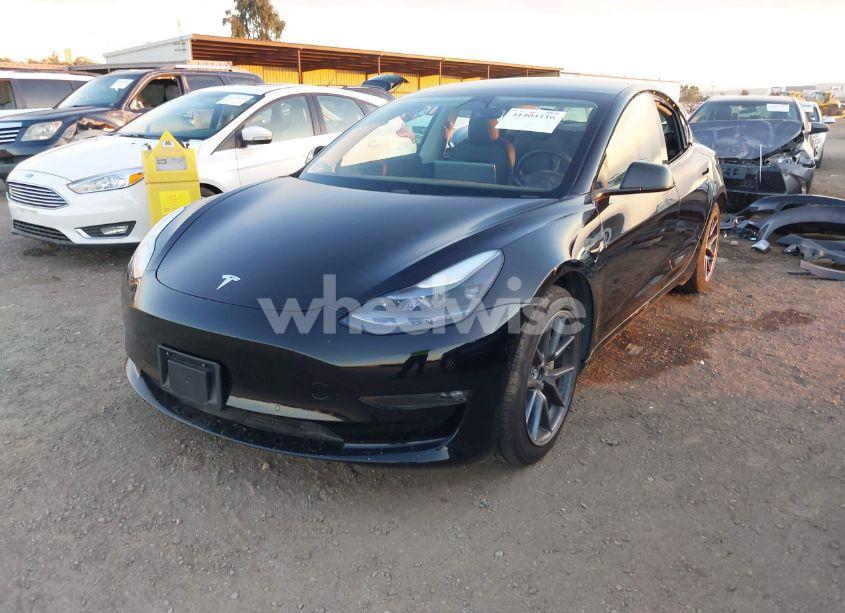 Photo 2 of 2021 Tesla Model 3 LONG RANGE DUAL MOTOR ALL-WHEEL DRIVE (VIN 5YJ3E1EB0MF876718)