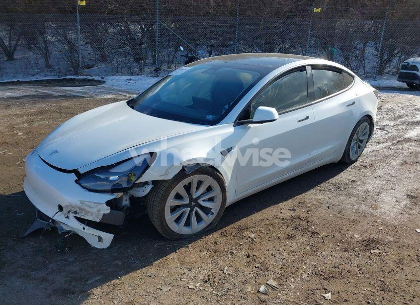 Photo 2 of 2021 Tesla Model 3 LONG RANGE DUAL MOTOR ALL-WHEEL DRIVE (VIN 5YJ3E1EB0MF902248)