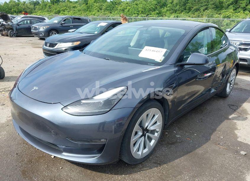 Photo 2 of 2021 Tesla Model 3 LONG RANGE DUAL MOTOR ALL-WHEEL DRIVE (VIN 5YJ3E1EB0MF902654)