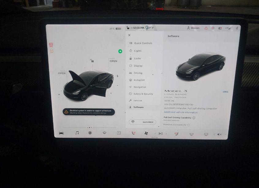 Photo 18 of 2021 Tesla Model 3 LONG RANGE DUAL MOTOR ALL-WHEEL DRIVE (VIN 5YJ3E1EB0MF915730)