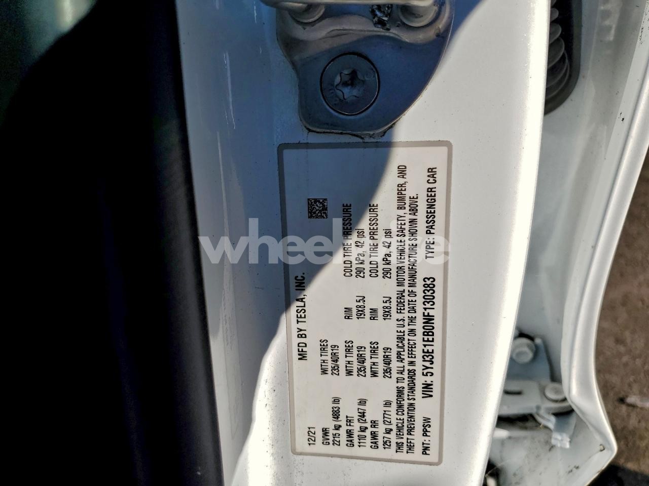 Photo 12 of 2022 TESLA MODEL 3 (VIN 5YJ3E1EB0NF130383)