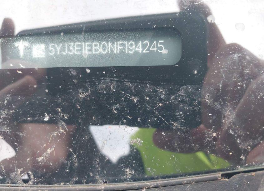 Photo 9 of 2022 Tesla Model 3 LONG RANGE DUAL MOTOR ALL-WHEEL DRIVE (VIN 5YJ3E1EB0NF194245)