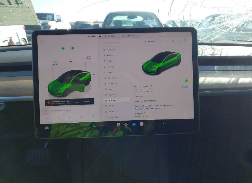 Photo 7 of 2022 Tesla Model 3 LONG RANGE DUAL MOTOR ALL-WHEEL DRIVE (VIN 5YJ3E1EB0NF240348)