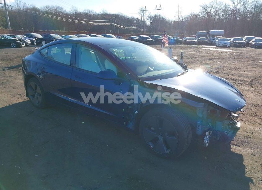 2022 Tesla Model 3 LONG RANGE DUAL MOTOR ALL-WHEEL DRIVE (VIN 5YJ3E1EB0NF343799) main photo