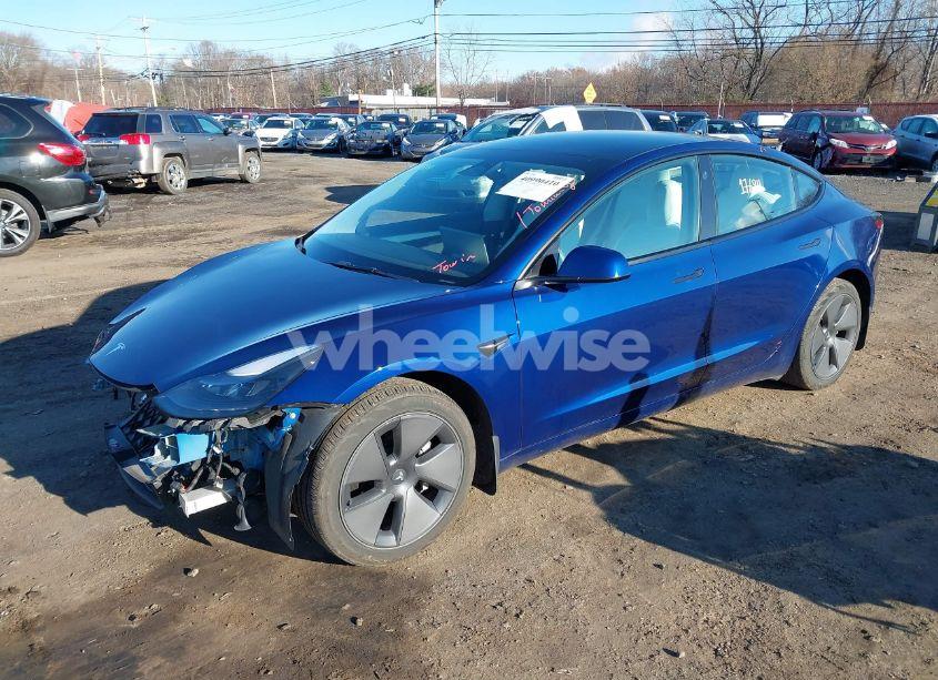 Photo 2 of 2022 Tesla Model 3 LONG RANGE DUAL MOTOR ALL-WHEEL DRIVE (VIN 5YJ3E1EB0NF343799)