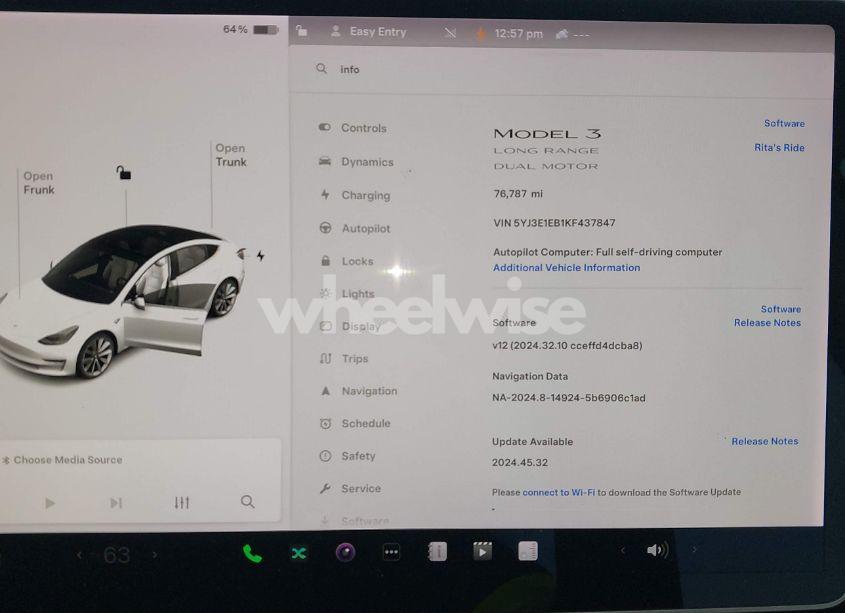 Photo 18 of 2019 Tesla Model 3 LONG RANGE/PERFORMANCE (VIN 5YJ3E1EB1KF437847)
