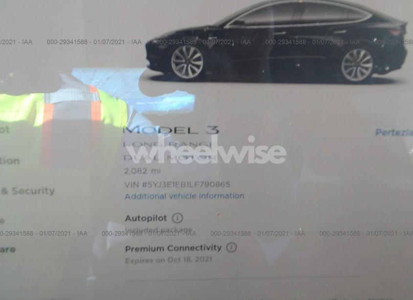Photo 7 of 2020 Tesla Model 3 LONG RANGE DUAL MOTOR ALL-WHEEL DRIVE (VIN 5YJ3E1EB1LF790865)