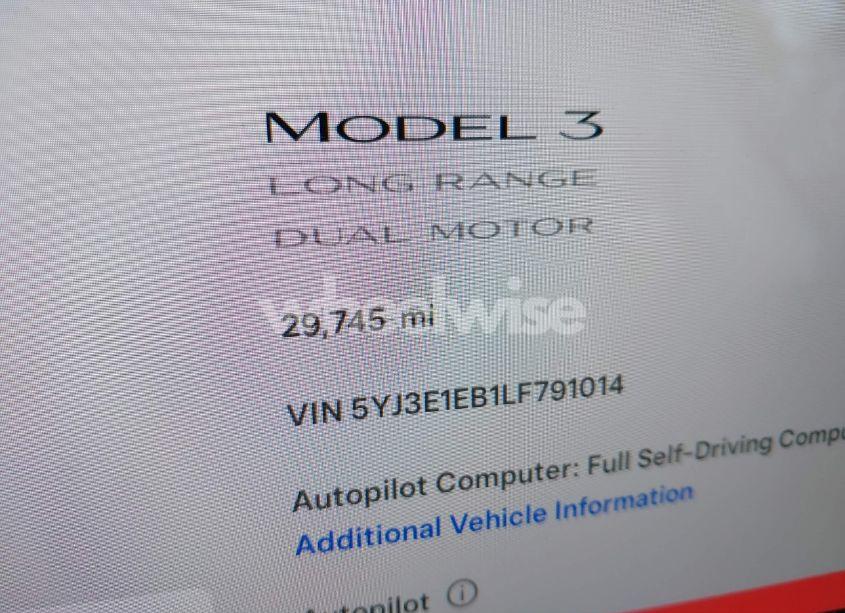 Photo 15 of 2020 Tesla Model 3 LONG RANGE DUAL MOTOR ALL-WHEEL DRIVE (VIN 5YJ3E1EB1LF791014)
