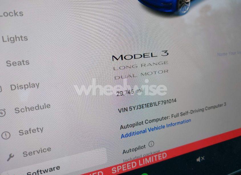 Photo 7 of 2020 Tesla Model 3 LONG RANGE DUAL MOTOR ALL-WHEEL DRIVE (VIN 5YJ3E1EB1LF791014)
