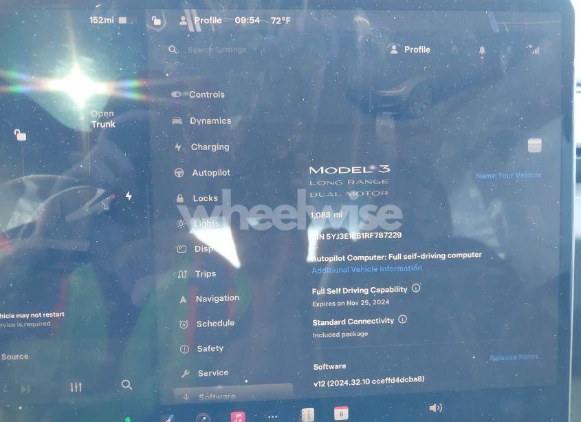 Photo 7 of 2024 Tesla Model 3 LONG RANGE DUAL MOTOR ALL-WHEEL DRIVE (VIN 5YJ3E1EB1RF787229)