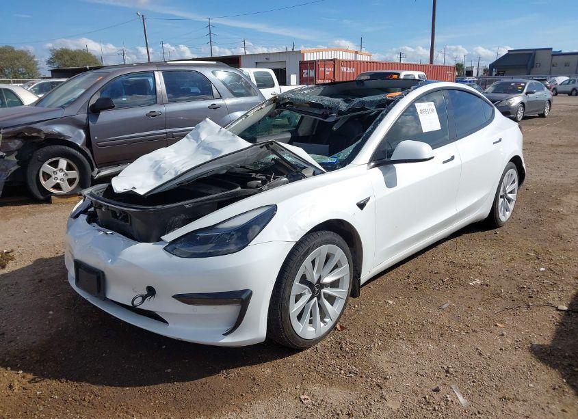 Photo 2 of 2022 Tesla Model 3 LONG RANGE DUAL MOTOR ALL-WHEEL DRIVE (VIN 5YJ3E1EB2NF246703)